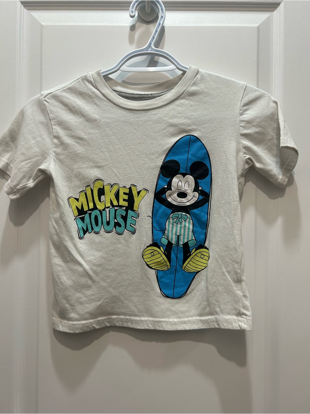 “Mickey Mouse” Short-Sleeve Tee with Surf Graphic